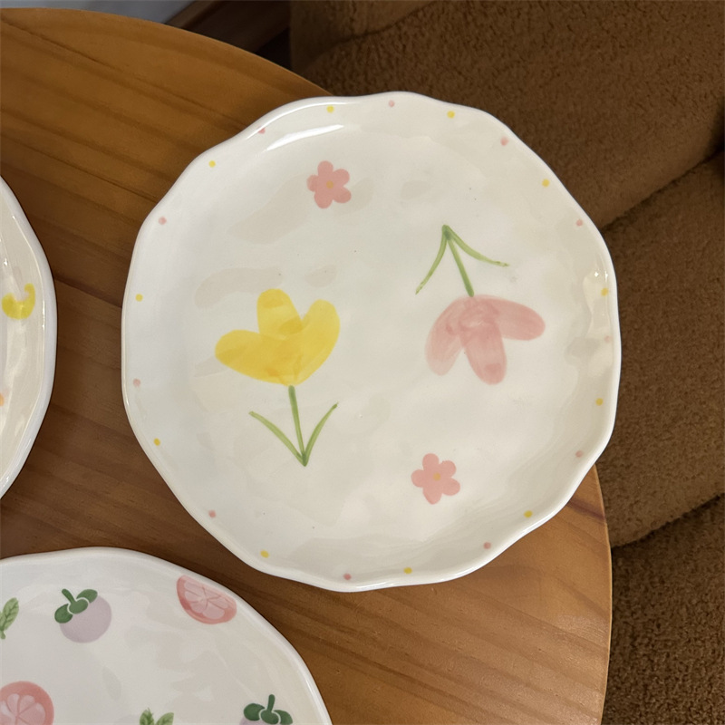 Hand-painted large flowers