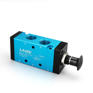 Пневматический ручной клапан 3R210-08/4R210-08 2-позиционный 5-ходовой/3-ходовой 5/2 3/2 способ ручного управления потоком - Product Image 2