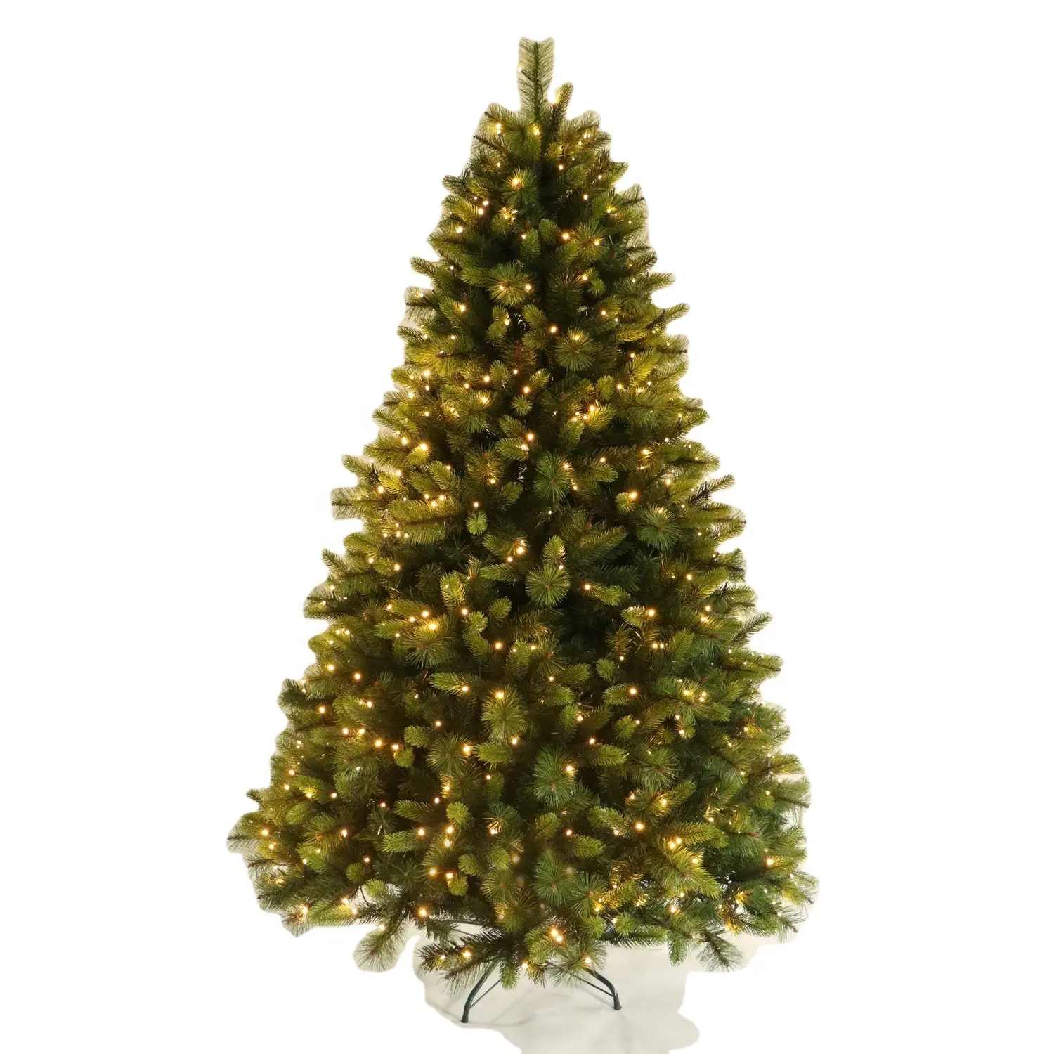1,5/1,8 M/2,1 M/2,4 M/2,7 M de PVC + PE Artificial de árbol de Navidad de LED árbol de Navidad con luz