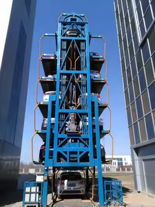 高效三叠式汽车升降系统，用于汽车停车和空间优化转盘汽车装卸式车棚