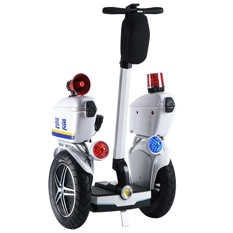 Trasportatore personale adulto 2 ruote Scooter elettrico in piedi veicolo ricreativo patrol balance car con manubrio