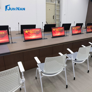 Pop-Up Desktop <strong>LCD</strong> Display <strong>Monitor</strong> with Microphone Audio Conference System for Paperless Meetings and <strong>Video</strong> Function - Product Image 3