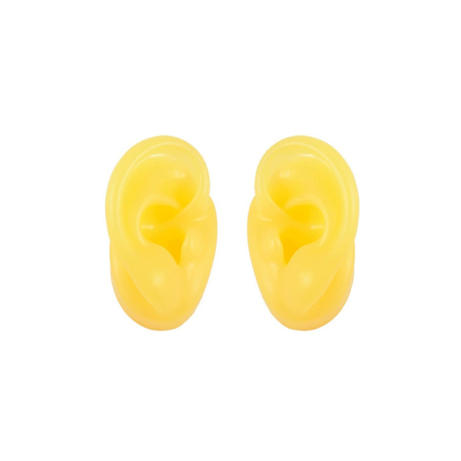 Oreille droite jaune avec support