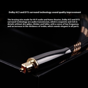 Línea de Audio de fibra óptica Digital, amplificador de potencia de 5,1 canales, conector RCA, chaqueta de PVC, salida SPDIF para resolución de 1080p - Product Image 4