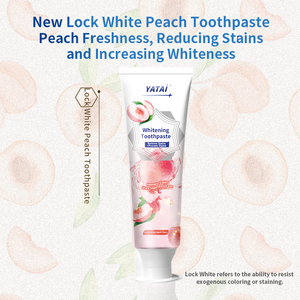 חם מכירה אפרסק ניחוח הלבנת שיניים משחת שיניים שיניים <span class=keywords><strong>Bio</strong></span> אוראלית מרענן הסרת כתמים בריא משחת שיניים - Product Image 3