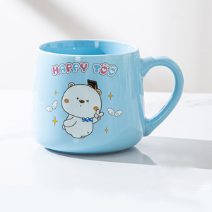 Ceramic Mark Cartoon Cute <strong>Crooked</strong> Rabbit Large Capacity Coffee <strong>Cup</strong> Logo Customization - Product Image 6