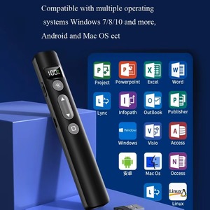 2.4GHz USB senza fili puntatori Laser PPT telecomando portatile presentatore penna Laser rossa - Product Image 3