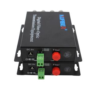 4 kanal fiber optik bnc fiber Video Dönüştürücü RS485 CCTV Sistemleri için - Product Image 4
