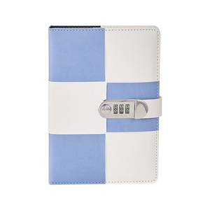 Diario de viaje de cuero Pu personalizado, cuadernos de escritura personal, planificador de negocios diario, Bloc de notas con cerradura de combinación - Product Image 3