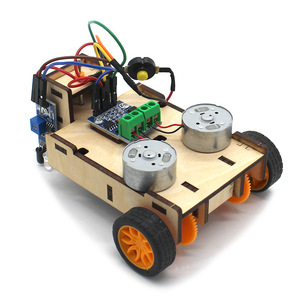 Stelo linea da te che segue il Robot automazione linea nera Follower intelligente auto giocattolo manuale assemblaggio strumento didattico sperimentale