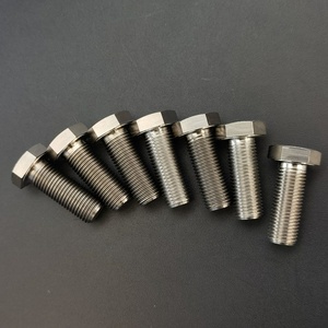 TC4 titanyum altıgen başlı cıvata 1/4 "-20 Unc ila 1/4"-28 Unf ANSI standardına düz kaplama - Product Image 6