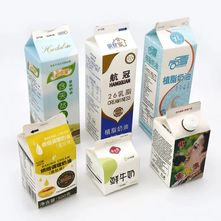 Ventas calientes Automático 250ml 1L Bebida Caja de cartón líquido Máquina de embalaje de llenado Caja de leche de jugo Máquina de embalaje de llenado de cartón