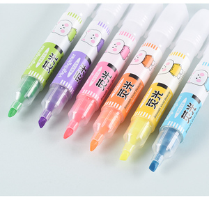 学校使用6色标记凿尖GENVANA G-05361 5毫米香味荧光笔 - Product Image 6