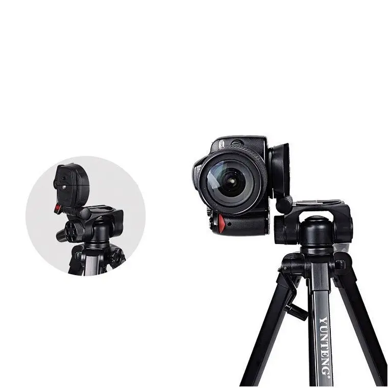 El mejor soporte para trípode de cámara de aleación de aluminio Yunteng YT VCT 668, altura de 152 cm, monopié de cámara, soporte Unipod Fluid Pan Head para Canon