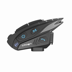 Shark Bluetooth 5,1 impermeable con micrófono 1KM sistema de intercomunicación inalámbrico y casco de motocicleta auriculares Bluetooth para dos personas - Product Image 2