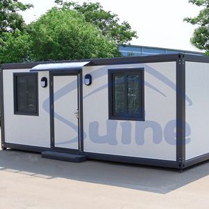 20ft Model <strong>C</strong> Prefabricated Office Container <strong>House</strong> for Hotels Made of Durable Sandwich Panel Material - Product Image 1
