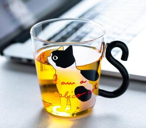 可爱创意猫牛奶咖啡杯水杯杯茶杯卡通小猫家庭办公水果杯