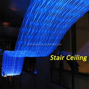 光ファイバーメッシュ1.0mm x 33ピースLEDプラスチック光ファイバーネット生地ライトアップ天井木パーティーハロウィンクリスマス - Product Image 4