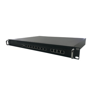 1U机架式Network Appliance英特尔Skylake 6日/第7代酷睿i3/i5/i7或至强E3 1200 v5/v6处理器，8 x RJ45 LAN，1个x