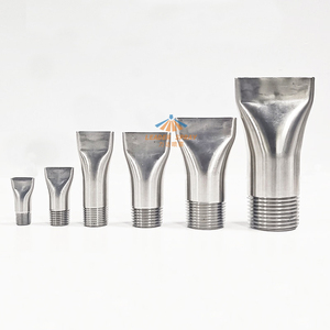 Paslanmaz çelik kömür yıkama nozulu, sıkıştırılmış yuvası dikiş Jet, su sepeti yağmurlama düz Fan ağız ördek rüzgar Jet püskürtme başlığı - Product Image 1