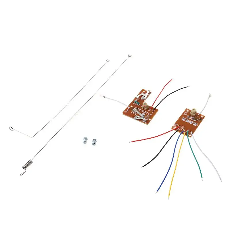 4CH RC uzaktan kumanda 40MHz devre PCB verici ve alıcı kurulu anten radyo sistemi için araba kamyon oyuncak