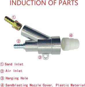 B型铝空气喷砂枪套装新条件包括喷砂柜更换喷枪无喷嘴 - Product Image 4