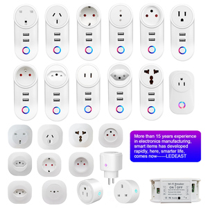 LEDEAST XS-A25 Voice Control Phone App Control Smart Life UK Plug <strong>Multi</strong> <strong>Function</strong> Wifi Outlet <strong>Socket</strong> <strong>With</strong> 4 <strong>USB</strong> Ports