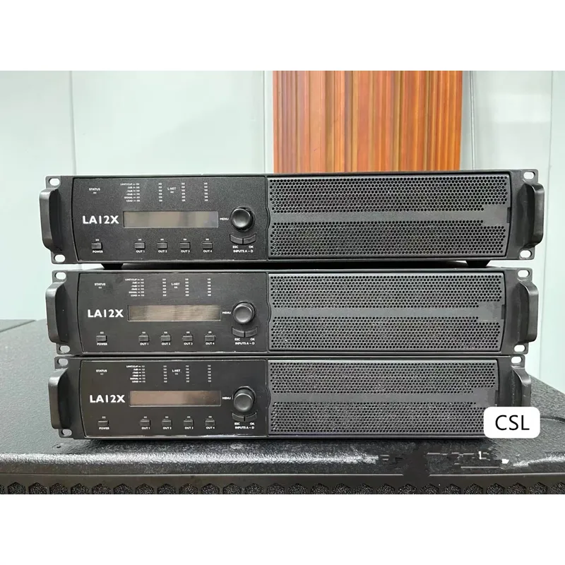 4 controle do software do canal dsp 4x260 W/4ohms LA12X Switching Power Amplifier