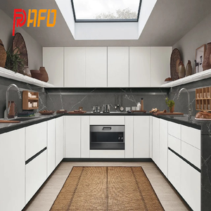 <strong>3D</strong> <strong>Rendering</strong> Modern <strong>Design</strong> Cabinet Island Table with Storage Customization High Gloss Baking Paint Household Kitchen Cabinet - Product Image 1