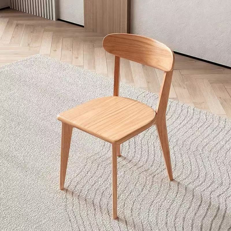 Two chairs in natural wood color