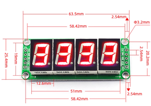 Opportunamente progettato un registro a turni 74 hc595 per cifra 7 segmento display con punti decimali per Arduino uno - Product Image 6