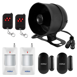 KERUI ruidosamente WIFI Tuya altavoz 120dB Puerta de alta voz Sensor infrarrojo 433MHz sirena inalámbrica sistema de alarma antirrobo de seguridad para el hogar - Product Image 1