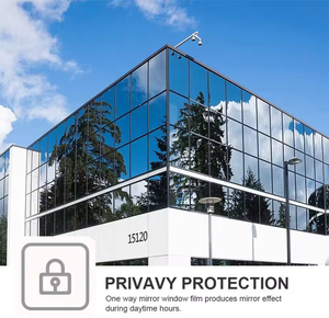 2mil argento rosso Anti-graffio stampa unidirezionale pellicola di vetro di visione unidirezionale stampa di visione in vinile Privacy pellicola per finestre - Product Image 2