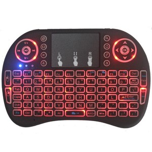 Mini Wireless Touch Tastatur Handheld i8 PRO 7 Farben LED Backlit Fernbedienung für Android TV Box Wiederaufladbare - Product Image 1