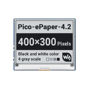 4,2-Zoll-E-Paper-E-Ink-Anzeigemodul für Raspberry Pi Pico, 400x300, Schwarz/Weiß, 4 Graustufen, SPI - Product Image 1