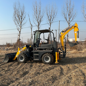 New Diesel 4x4 Mini Front Loader 1.5-2 Ton Rated <strong>Load</strong> Bucket Attachment CE EPA Engine Backhoe Excavator Loader Pump <strong>Core</strong> - Product Image 1