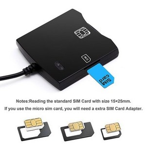 Programmierer Smart Chip EMV SIM eID Kartenleser Writer mit leerer programmier barer LTE USIM 4G Karte SIM CD