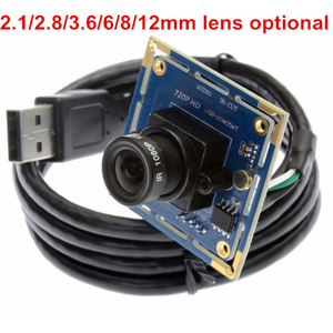 Cámara ELP de alta velocidad HD 30fps, compatible con grabación de audio CMOS, módulo de cámara USB de 1MP con micrófono