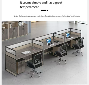 Modern Office Partition <strong>Table</strong> Screen Multi-Staff Multi-Person <strong>Computer</strong> Desk Desk Chair Combination <strong>for</strong> Work Place Office - Product Image 4