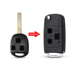 10X Replacement Modified Car <strong>Key</strong> for <strong>Lexus</strong> IS200 GS300 RX300 LS400 ES330 SC430 <strong>IS300</strong> Shell 3 Buttons Fob <strong>Key</strong> Case - Product Image 1
