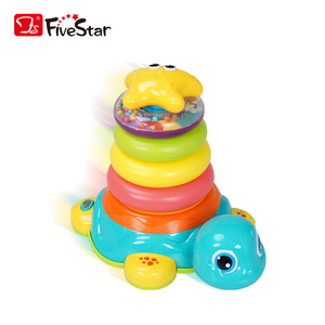 FiveStar Anime bebek tarama eğitim 3 in 1 çıngırak istifleme blok seti eğitici yürümeye başlayan öğrenme için çocuk oyuncakları yürüyüş - Product Image 4