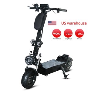 US EU Local Stock High Quality Off-Road with Suspension Adult 60v Dual Motor Large 2 Wheels <strong>7000w</strong> Folding Electric <strong>Scooter</strong> - Product Image 1