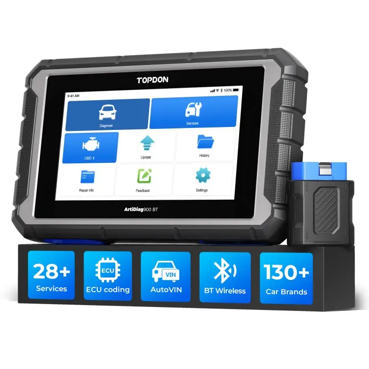 TOPDON AD900BT 2 Jahre kostenloses Update Profession elles Smart Blue-Tooth Auto Auto Fahrzeug Scanner Gerät Drahtlose Diagnose Werkzeug maschine