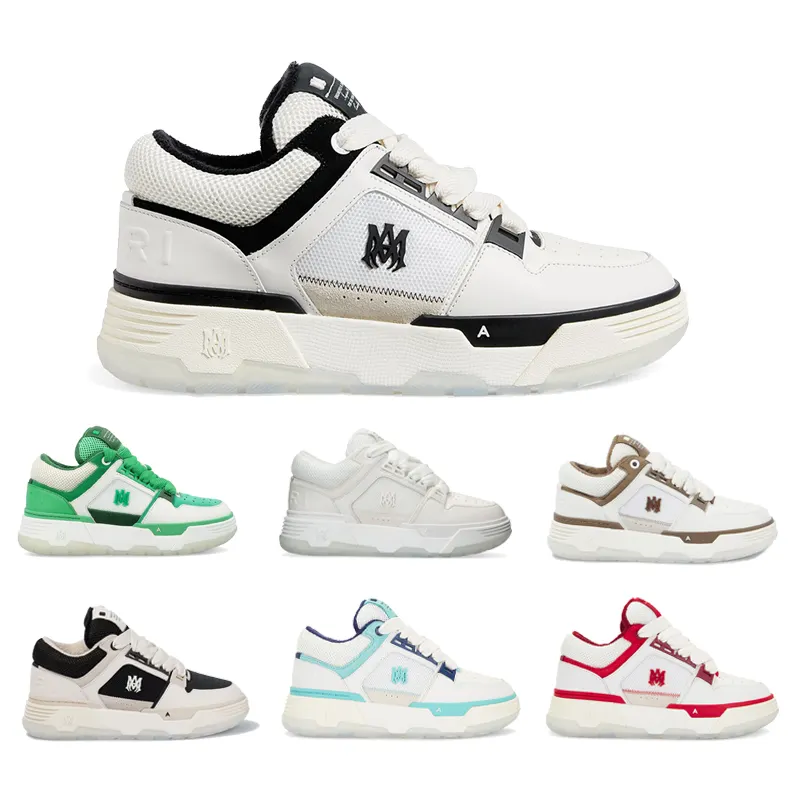 Novo Designer De Luxo Arman Sapatos Preto Branco Homens Moda De Couro De Borracha Sapatos Casuais Designer Trainer Amiry Sapatos Homens
