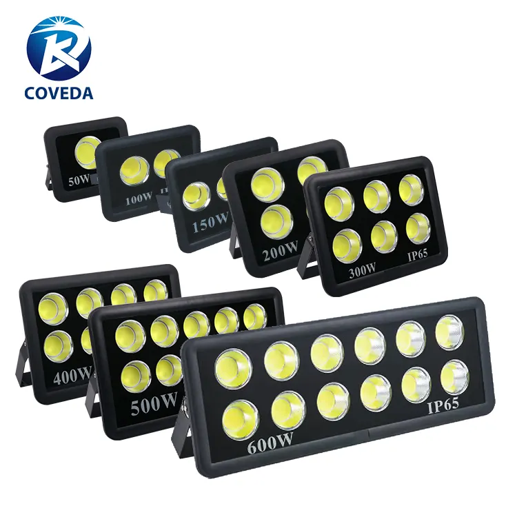 COVEDA High Performance IP65 Wasserdicht im Freien 50W 100W 150W 200W 250W 300W 400W 500W 600W COB LED-Flutlicht