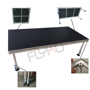 Aluminium 1,22*1,22 m oder 1,22*2,44 m Mini tragbare Bühnen plattform mit fester Höhe, einfach einzurichten, hochwertige Bühnen plattform zum Verkauf - Product Image 3