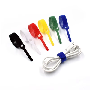 P-Type <strong>Elastic</strong> Cable Tie Strap Nylon <strong>Hook</strong> and <strong>Loop</strong> Fastener for Cellphone USB Data Wire Charger Earphone Phone Accessory - Product Image 3