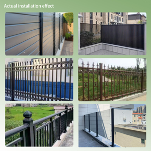 Alışveriş merkezleri oteller ve istasyonlar için cam korkuluklar ile özelleştirilmiş Metal sütun cam korkuluklar zarif balkon tasarımı - Product Image 4