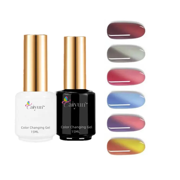 Gel thermique en résine pour faux ongles, contient 15ML, Art de manucure et de pédicure, change de couleur, pour Nail-Art, thermique