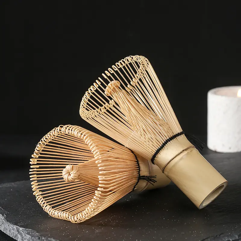 Kocokan matcha teh bambu chasen Jepang, set kit buatan tangan tradisional ramah lingkungan